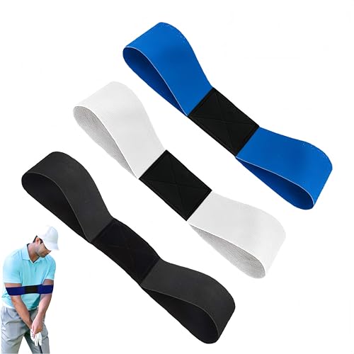 Générique Ensemble d'entraîneur de poignet et de brassard de golf, brassard portable, correcteur de posture et de swing pour hommes, femmes et enfants (3Pièce)