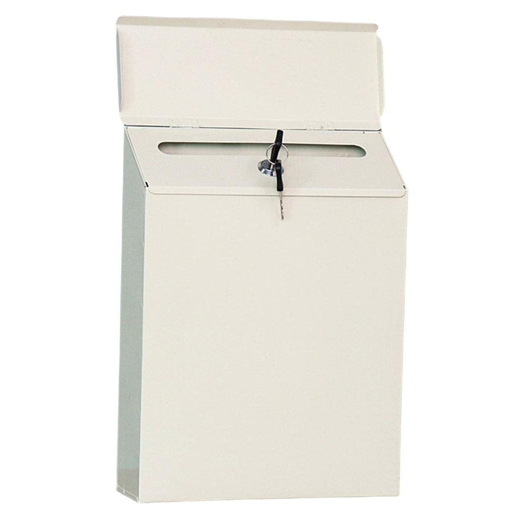 Mailbox Locking Wall Mounted Comment Drop Box Payments Holder Postbox Beige|Home & Garden|Home & Garden|Home & Garden|1 Piece Mail Box with 2 Keys-image-8