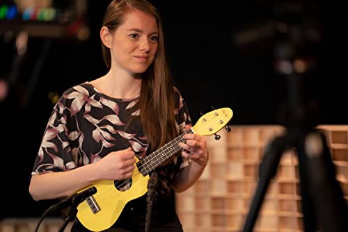 Ortega Guitars Ukulélé Soprano jaune – Keiki K2 – Kit de démarrage incluant Accordeur, Courroie, 5 Médiators Medium et… - Les Beatles, Paul McCartney, John Lennon, RIngo Starr, George Harrison Ortega Guitars Ukulélé Soprano jaune - Keiki K2 - Kit de démarrage incluant Accordeur, Courroie, 5 Médiators Medium et… – Image 5