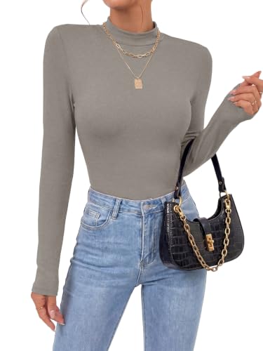 Image of OPOIPIN Women's Long Sleeve Basic Bodysuit