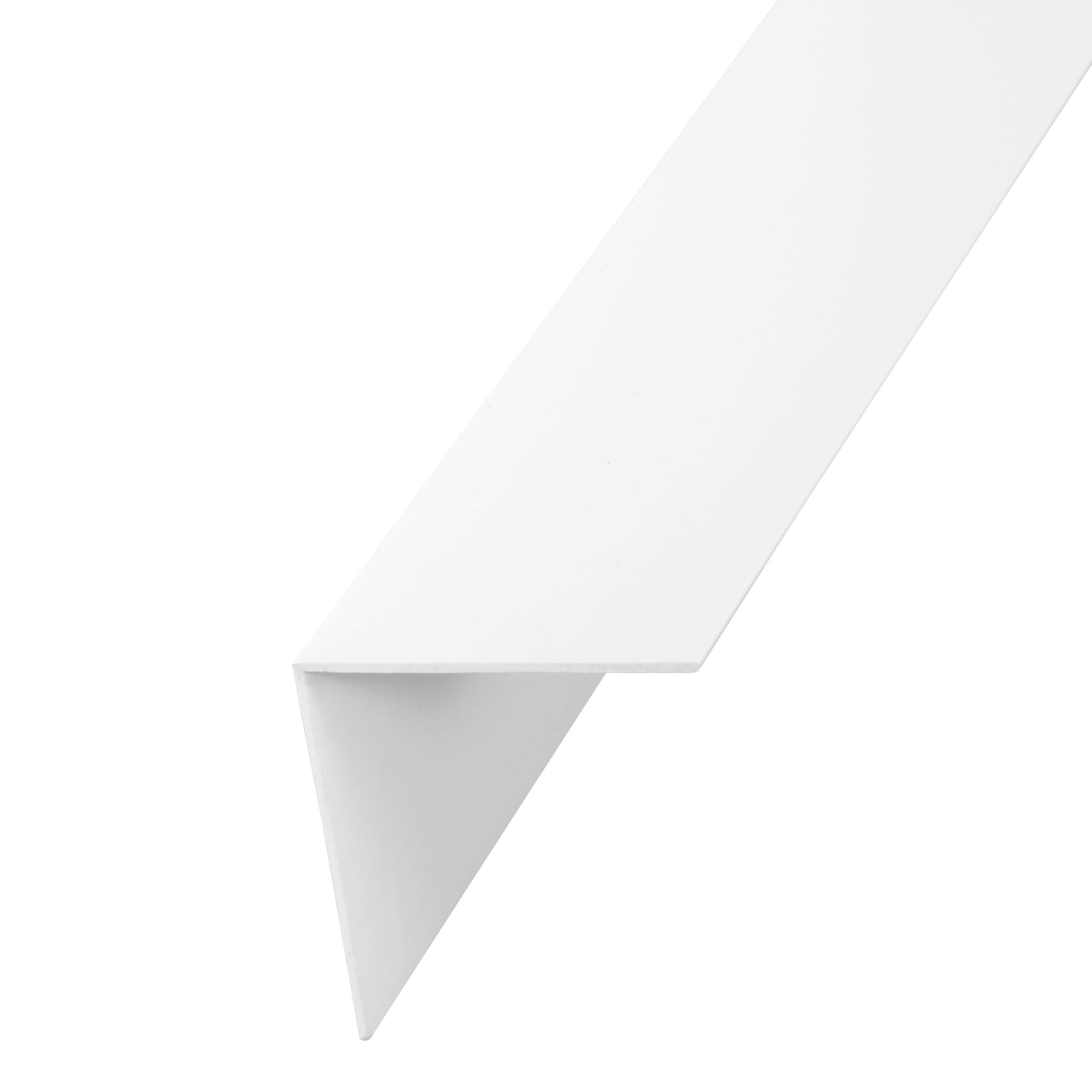PVC Corner Trim, 90 Degree Angle, White, 80mm x 80mm x 1metre