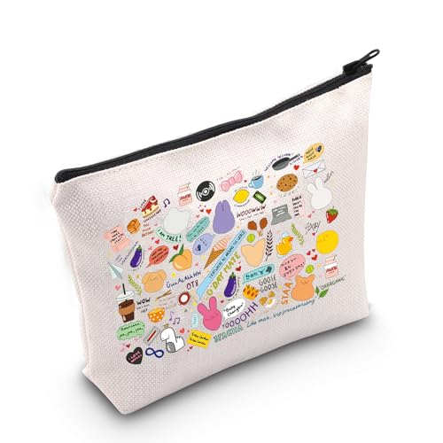 MEIKIUP Korean Group Makeup Bag Korean Group Fans Gift Stay Fandom Cosmetic Bag K-Drama Music...