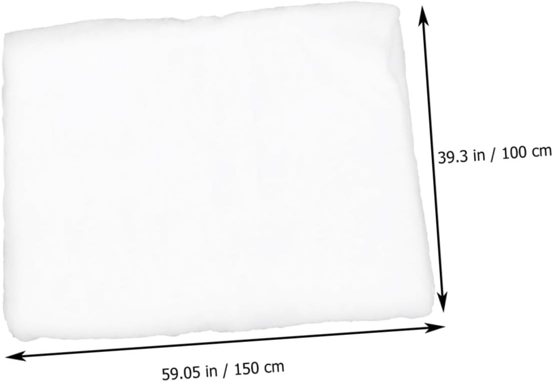 2pcs Thick White Artificial Snow Blanket 1.5x1m Faux Snow for Indoor Christmas Decoration Winter Party Mat Indoor Décor