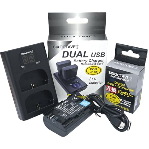 Canon - canon lp-e6n lp-e6 互換バッテリー Amazon | str LP-E6 LP-E6N LP-E6NH キヤノン 互換バッテリー