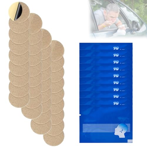 ROKZELT Parches Contra el Mareo, Parches para Mareo, Motion Sickness Patch, 36 Piezas Alivia Náuseas, Vómitos, Viajes Coche, Barco, Pour Avión Crucero