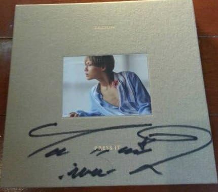 Amazon テミン 本物 直筆サイン Shinee Press It トレカ入り ベージュ アイドル 芸能人グッズ 通販