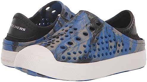 Skechers Kids Boy's Foamies Guzman Steps-Solar Surge Water Shoe Sneaker, Royal/Black, 12 Little Kid | Image 6
