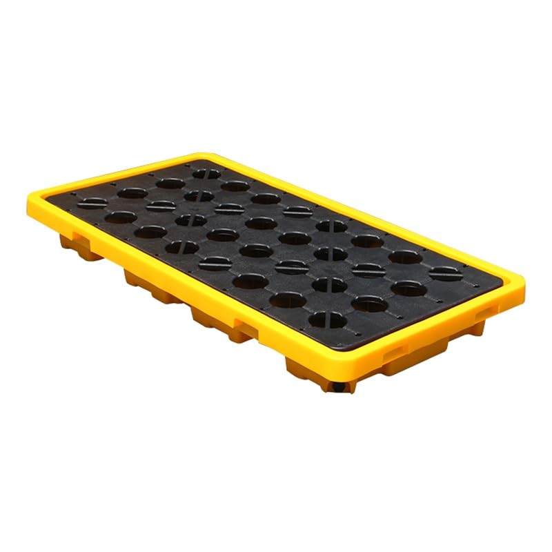 Palette de rétention pour demi-fût avec drain et grille