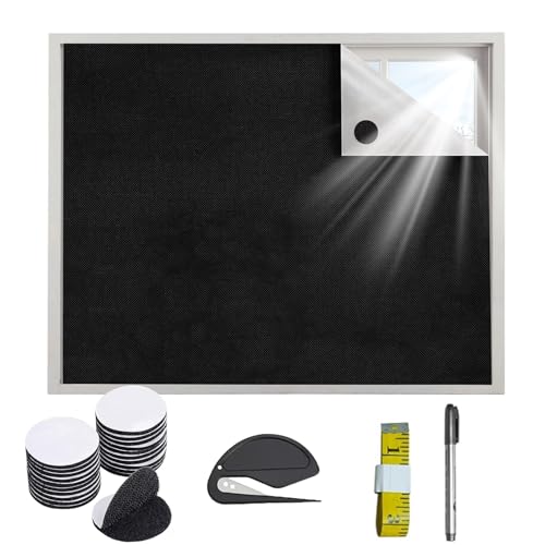 STFYUG Sonnenschutz für Fenster Innen 100x145cm - Dachfenster Verdunkelung, Verdunklungsrollo Ohne Bohren, Abnehmbare Verdunklung für Urlaub und Dachschräge