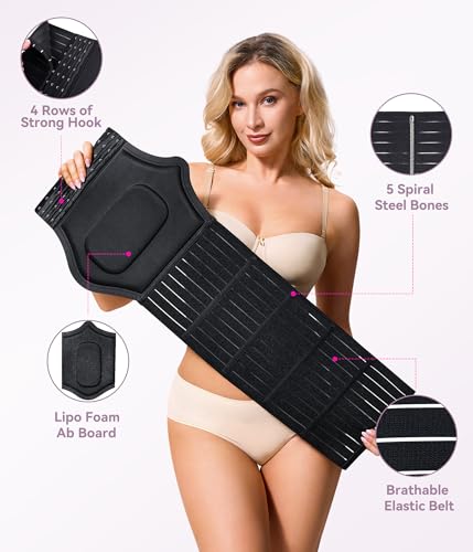 YERKOAD 360 Lipo Foam Post Surgery Ab Board Breathable Tummy Tuck Recovery Waist Cincher Abdominal Compression Board2