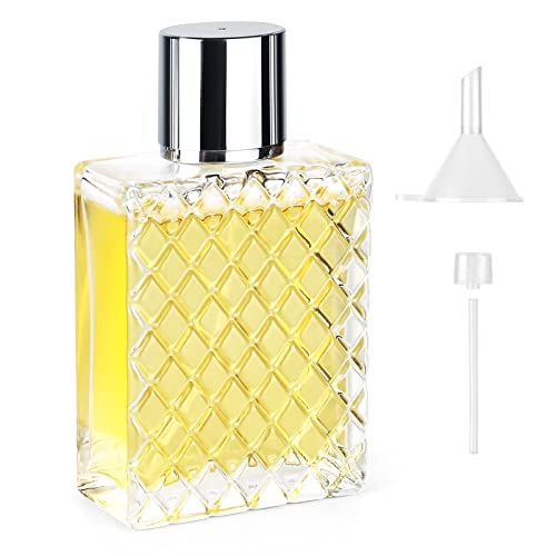 2 stuks 100ml parfumverstuiver, draagbaar sprayflesje reisparfumverstuiver voor vrouwen en mannen, parfumverstuiver navulbaar met pipetten en trechter Voor parfum, reizen, cosmetica