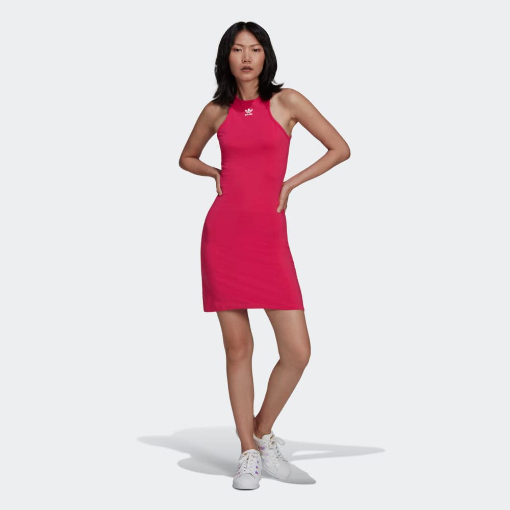 adidas Originals Essentials Racerback Dress Real Magenta XS