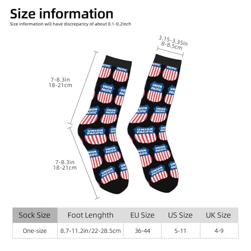 Union Pacific Railroad Adult Cotton Crew Socks Men Sock Casual Socks Women Sock4