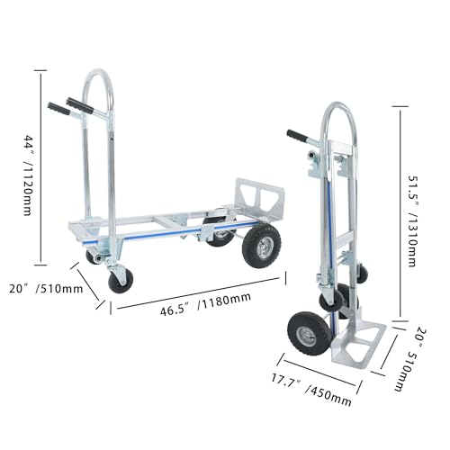 Carretilla plegable 2 en 1, capacidad 1000 libras miniatura 3