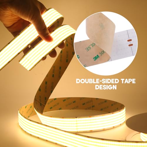 Tira LED flexible 24V COB 1600 LEDs/m 4M blanca miniatura 6