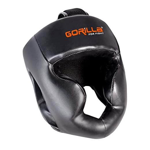 Capacete Boxe Muay Thai Protetor de Cabeça Confortável Resistente Artes Marciais MMA Gorilla (Preto)