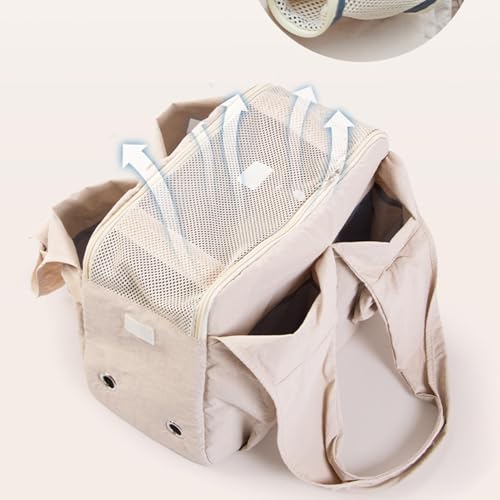 Bolsa para perros con jaula portátil de seguridad para evitar estrés en el coche 8