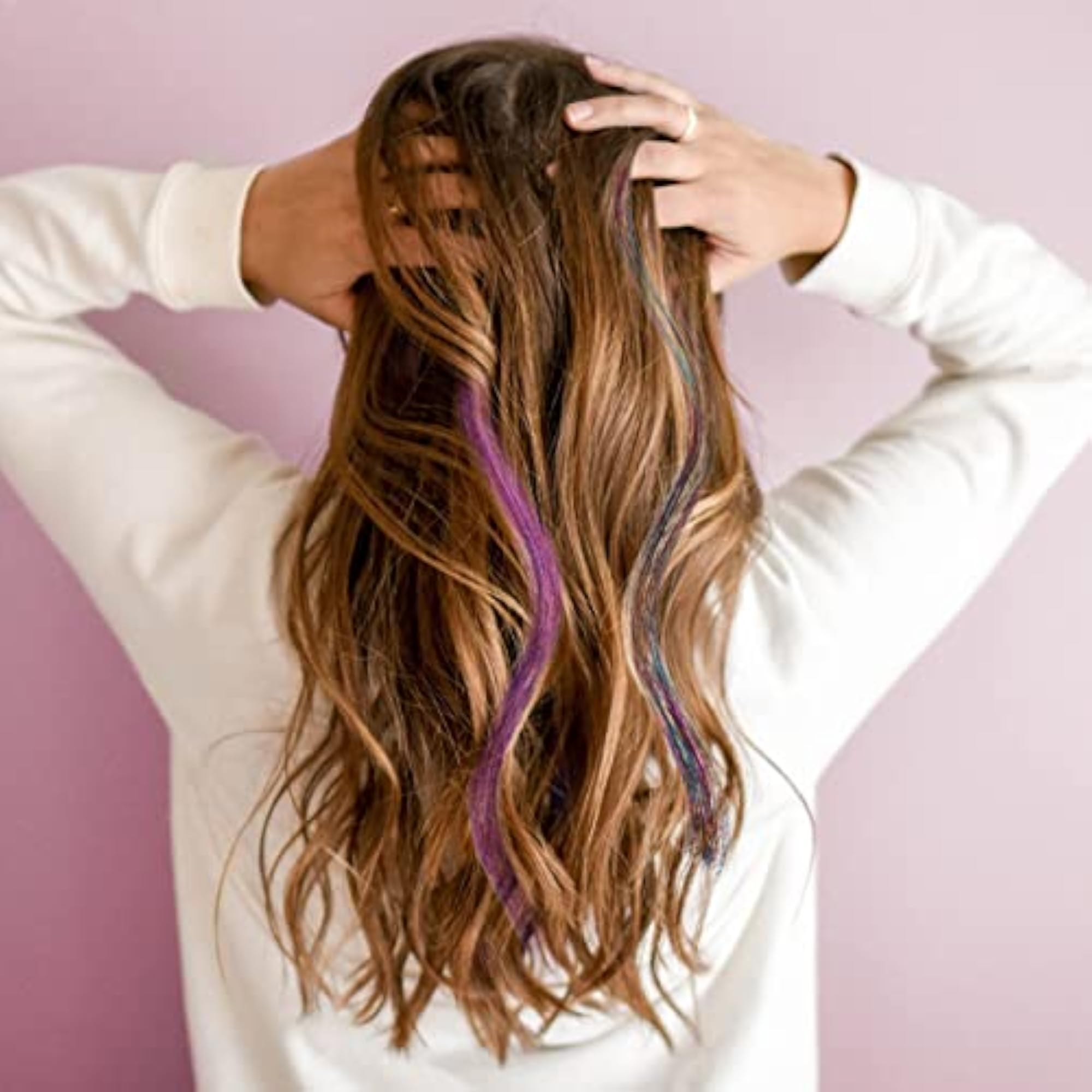 Hair Tinsel Extensions Kit, Assorted Colour Set for Women