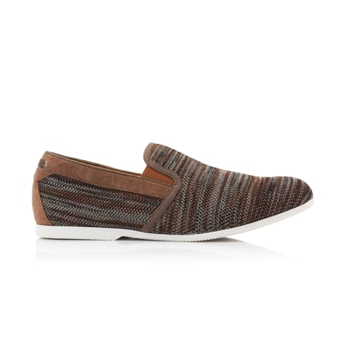 Image of Ferro Aldo Men's Slip-On Loafers | Woven Espadrille & Classic Styles | Casual & Formal Dress Shoes