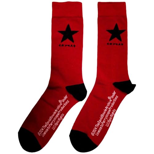 Chaussettes David Bowie Blackstar noires en taille unique pour fan de rock