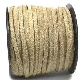 UnCommon ArtistryGenuine Split Suede Leather Lace Cord 3mm Tan (5 Yards)