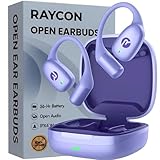 Raycon Essential Open Earbuds – True Wireless Open Ear Bluetooth 6.0 Headphones, Ultra-Lightweight, Comfort Hook Design, IPX5 Water Resistant, 36 Hours of Battery Life (Purple)