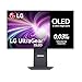 LG 32GS95UV-B - Monitor Gaming Ultragear, 32", OLED, 3840x2160, 0,03ms, Dual Mode (240/480 Hz), G-Sync, FreeSync Premium Pro, Antideslumbrante, Curvatura Óptima, Tecnología MLA+, Negro