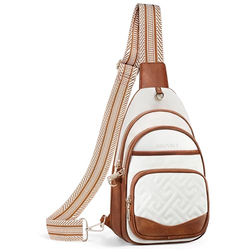 Image of Anti Theft Crossbody Bags for Women,RFID Sling Bag Travel Purse | 5 Compartments,8 RFID Slots,Hidden Pocket,Adjustable Strap,Vegan Leather