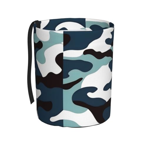 Marine Camouflage Waterproof Leak-Proof Mini Collapsible Car Trash Can Storage Bag Universal Car Interior Accessories