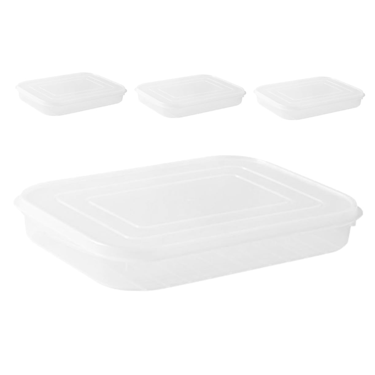 MAGICLULU 3 Sätze Schärfer Käse Luftdicht Aufbewahren -käse-behälter Frischhaltedose Frischhaltebox Klarer Fall Für Garnelen Obstbehälter Für Den Kühlschrank Halten Frisch 4 Stück * 3