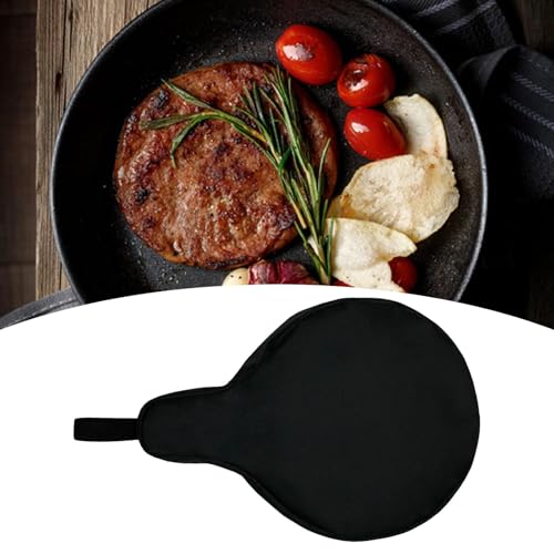 EATAKWARD Cast Iron Camping Skillet Bag for 8'' 10'' 12'' Skillets, Durable Skillet Pan Storage Bag Water Resistant Frying Pan Bag with Hanging Loop, Lightweight Skillet Bag for Camping Outdoors,2 pcs - Image 2