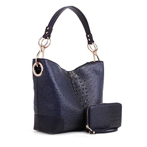 Bolsa Hobo MKF Set para mulheres e carteira de pulso – Bolsa de m...