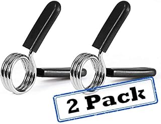 BodyRip Standard 1" Collar Bar | Choose from Spring Clip, Jaw Clamp, Spinlock (Chrome or Vinyl) Screw | Weights, Barbells, Dumbbells | Home Gym, Fitness, Exercise, Workout, Fat Loss, Body Lifting