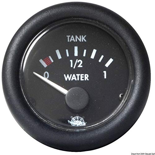 OSCULATI Jauge pour l'eau Guardian Noir 12 V pour réservoir de bateau