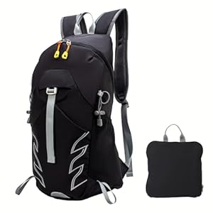 Small Lightweight Hiking Backpack，25L Foldable Hiking Daypack Cycling Hydration Backpack Travel Camping Bag