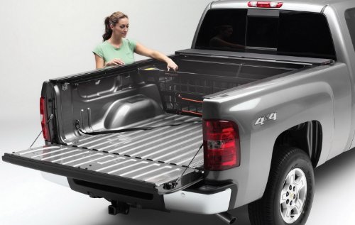 Roll-N-Lock CM507 Cargo Manager Rolling Truck Bed Divider for 2005-2015 Toyota Tacoma Double Cab | Fits 5' Bed