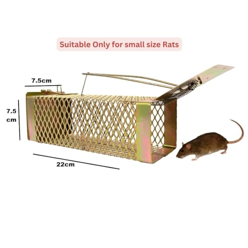 Image of Livshine Rat /Mouse /Rodent Small Trap Cage Rustic Copper (Diamond Trap Small, 2)