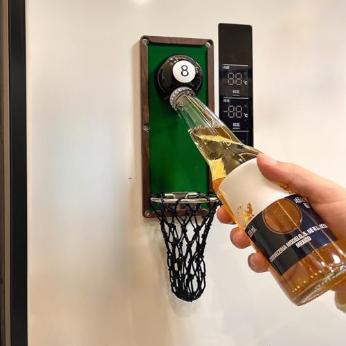 Jar Openers Funny Basketball ?football Bottle Opener, Multipurpose Kitchen Tool Fridge Magnet Creative Gifts for Women (Billiard Table)