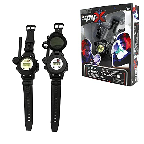 SpyX/Spy Wrist Talkies. 8-1 Multifunctional Walkie Talkies Toy Spy Watch for Kids. Hands-Free Two-Way Radio Spy Gadget Watch for Junior Secret Agent/Ninja Spy. 2-Pack