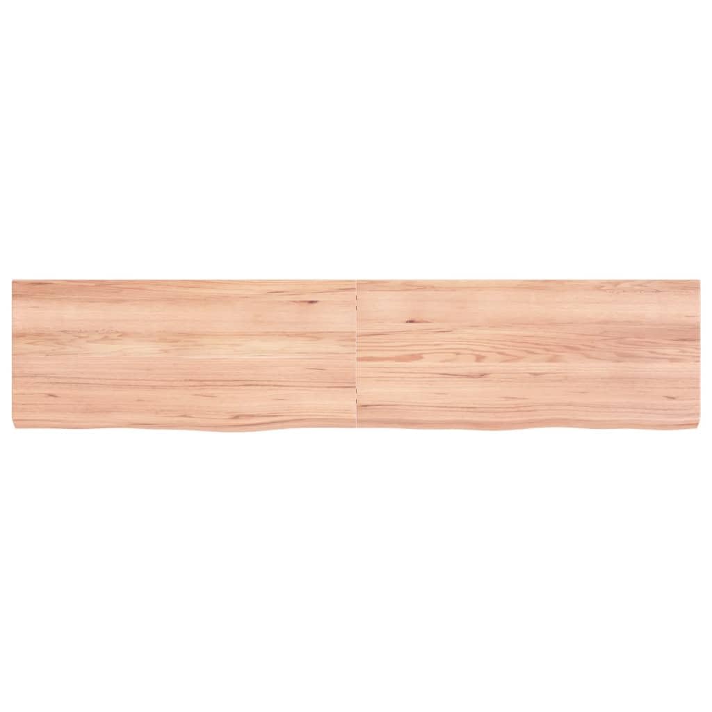 vidaXL Encimera de Baño, Tablero Plegable de Mesa, Encimera de Estantería Escritorio, Encimera para Armario, Madera Maciza Tratada Marrón Claro
