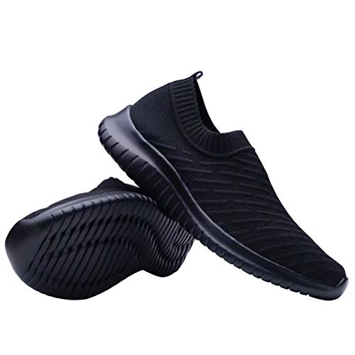 Image of konhill Womens Slip On Sneakers Lightweight Knit Walking Shoes