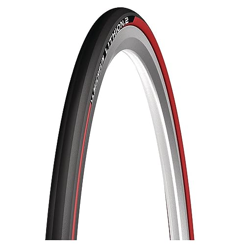 Michelin LITHION 2 Cubierta para Bicicleta, Deportes y Aire Libre, Rojo, 700X25
