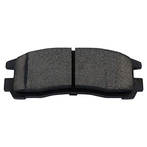 Image of TRQ Rear Brake Pad and Rotor Set Ceramic Parking Shoe Compatible with 2001 Chrysler Sebring