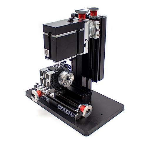 Hochleistungs Metall Indexier Fräsmaschine, DIY Sechs Achsen Bohr-und Fräsmaschine 12000U/min 60W
