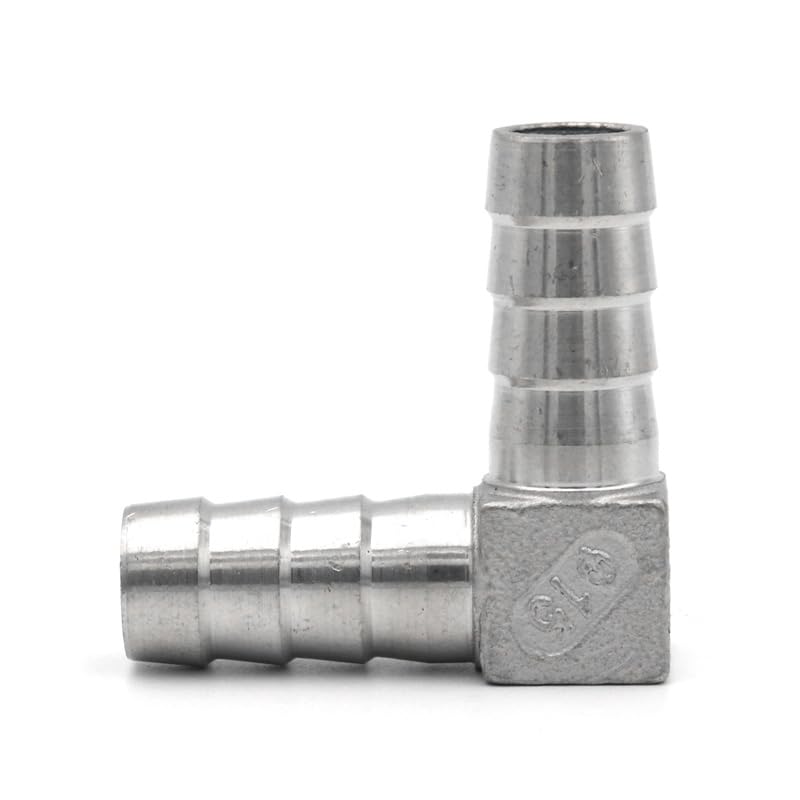 MNUPL Espiga for manguera de acero inoxidable 304, conector de instalación de tuberías de tres vías, 6, 8, 10, 12, 14, 15, 16, 19, 20, 25 y 32mm, 1 ud.(L Type,16mm)