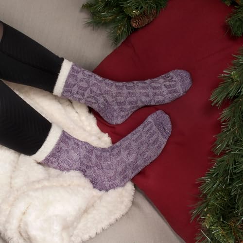Image of BambooMN Women's Double Layer Thick Cabin Winter Socks - 3 Pairs