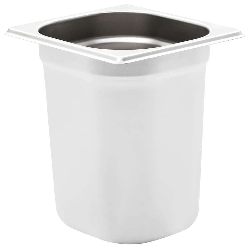 Genérico Bandejas Gastronorm 8 Unidades GN 1/6 200 mm Acero Inoxidable
