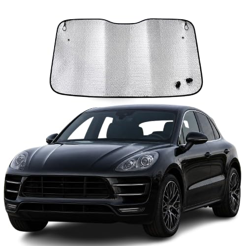 Car Sun Shade for Windshield, Reflective Silver and Blue Foldable Front Window Sunshade-image-22