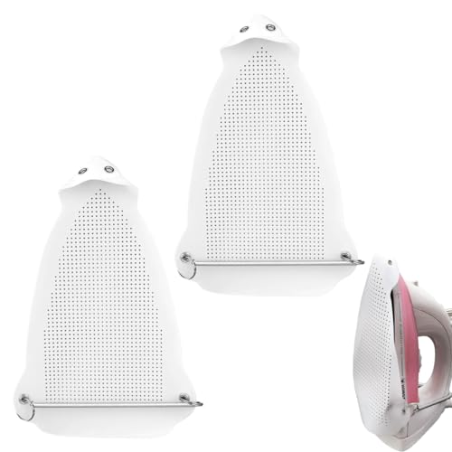 UIEXEA 2 Pezzi Piastra Protettiva per Ferro da Stiro, Protezione per Tessuti, Accessorio per Stiratura a Vapore, Protezione per Suola del Ferro (0.5mm)
