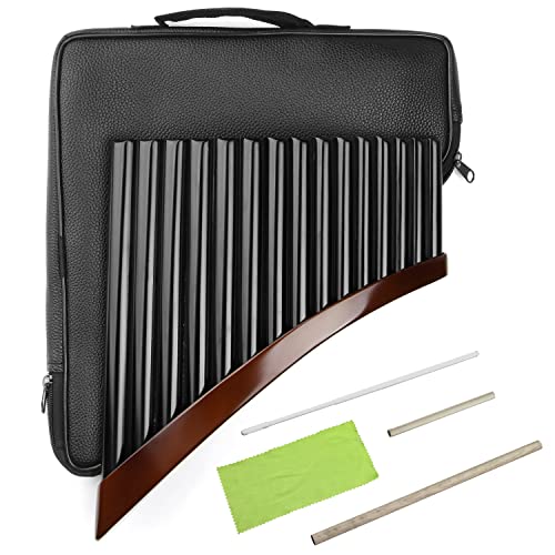 15 Pipes Pan Flute G Key Pan Pipes Woodwind Instrument Traditional Musical Instrument Bamboo Pan Flute (Right Hand) #TOP23
